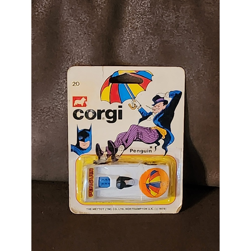 Vintage 1979 Corgi Juniors DC Comics The Penguin Mobile Batman Mettoy 55079